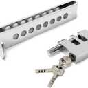 QWORK Anti-Theft Clutch Lock, Stainless Steel Car Brake Lock, Security Device for Vehicle Protection (1 Pack)