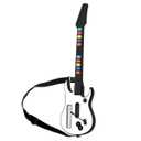 NBCP Wireless Wii Controller Compatible with Wii Rock Band 2, World Tour, Clone Hero (White-10 Keys)