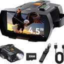 4K Night Vision Goggles for Adults: 4.5" HD Large Screen Digital Night Vision Device with 5000mAh Battery - Outdoor Exploration & Camping Gear Gifts for Men Husband
