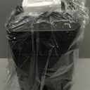 CEROELDA Small Trash Can with Lid-5L/1.3 Gal,Stainless Steel Outdoor Dog Poop Garbage Can-Farmhouse Retro Metal Waste Bin w/Step Pedal for Bathroom Bedroom Office-Soft Close-Black