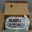 2 Slice Stainless Steel Toaster Retro with 6 Bread Shade Settings, Bagel, Cancel, Defrost Function, Extra Wide Slot, Removable Crumb Tray Green