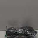 Romanstile Round Vinyl Tablecloth, 100% Waterproof Elastic Fitted Table Covers for 36"- 44" Tables, Wipeable Flannel Backed Plastic Table Cloths for Picnic, Camping, Outdoor - Black ( Small Rip)