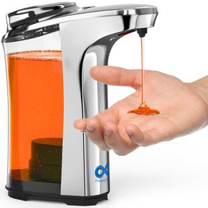 Everlasting Comfort Automatic Soap Dispenser Touchless, No Drip Hand Soap & Dish Soap Dispenser with Adjustable Output, Motion Sensor