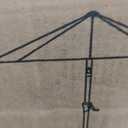 Patio Kingdom 9FT Patio Umbrella with Fiberglass Ribs, Outdoor Market Table Umbrella with Crank and Tilt, UV Resistant Waterproof Canopy for Patio, Garden, Deck, Pool, Gray