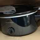 Hamilton Beach Stay or Go Portable Slow Cooker with Lid Lock, Dishwasher-Safe Crock, 6-Quart, Black 33261