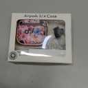 Inesore with Safety Lock for AirPods 4 Case Cover 2024,Floral Cute AirPod 4th Generation Case for Women Girly with Cleaner Kit and Keychain- Pink Berry Flower