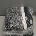 OLANLY Bathroom Rugs Sets 3 Piece, Soft Absorbent Microfiber Bath Mats and U-Shaped Contour Toilet Rug, Home Decor Accessories, Non-Slip, Bath Mat Set for Bathroom (47"x20"+24"x16"+24"x20", Black)