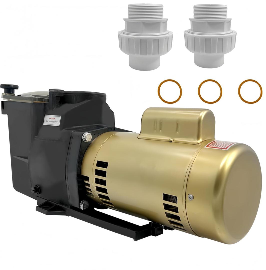 W3SP2610X15 1.5 HP Pool Pump 115/230V Single Speed Pool Pump Replacement for Hayward SP2610X15 Super Pump for In-Ground Pool and Spa