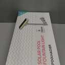 Solar-Powered Pool Fountain with 10-Color 4-Mode LED LightsOriginal, Above/Inground Pool Fountain Solar Lights with Remote, Adjustable Pool Sprinkler for Relaxation & Cooling 6-15 Degrees (Classic-2)