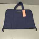 Travel Jewelry Case Organizer, Foldable Storage Roll for Earrings, Necklaces, Rings, Bracelets, Brooches, Blue-Gray