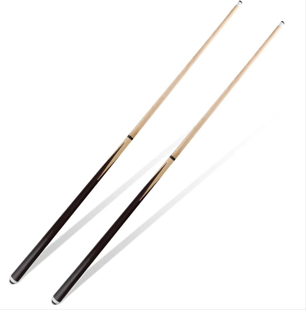 Pool Cue Sticks 48inch Set of 2,Pool Cue with 13mm Leather Tip for Adults, Beginners, 2-Piece Design(14oz to 20oz Weight Options)