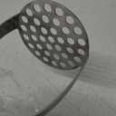 SerniaXin Potato Masher Stainless Steel, 14 Inch Potato Smasher - Kitchen Essential for Mashed Potatoes, Pumpkin, Carrots, Avocado & Fruits, Heavy Duty Metal Mashing Utensil (Silver)