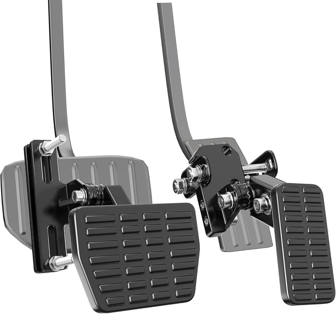 Gas and Brake Pedal Extenders for Short Drivers People Driving Cars, Go Kart, Ride on Toys,Adjustable Length and Angle Auto Vehicles Brake and Accelerator Pedals