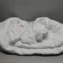 Hypoallergenic Quilted Mattress Topper Pad, 18 Inches Deep, Twin, White