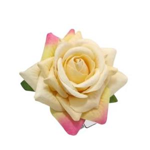 CROWN GUIDE 4-Pack Rose Flower Bridal Hair Combs Women Wedding Hair Accessories Pieces For Brides Flamenco Dancer Hairstyles (One Size)