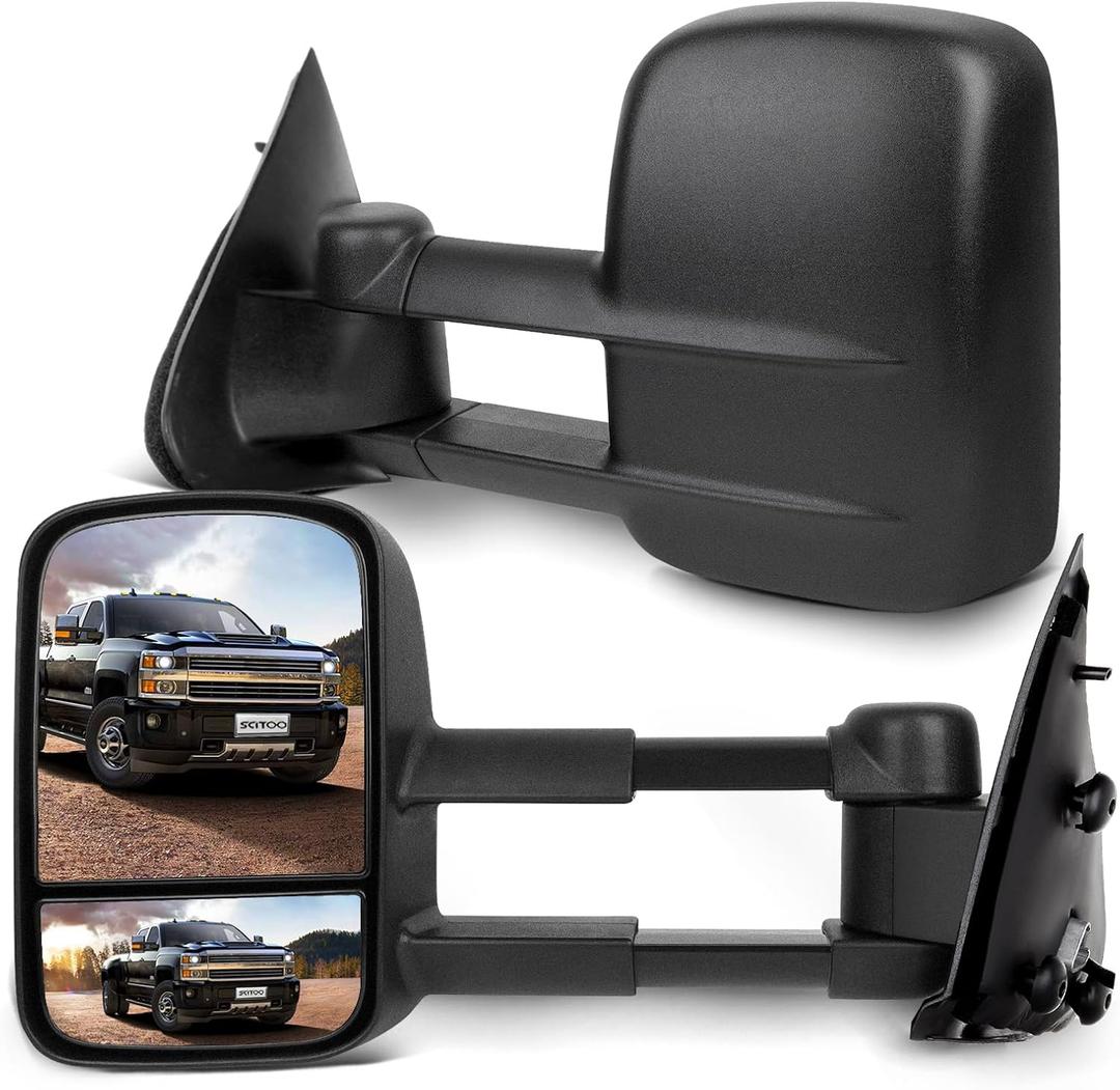 SCITOO Tow Mirrors for 97-03 For Ford F150 Standard Extended Cab(No 4-Door), Large