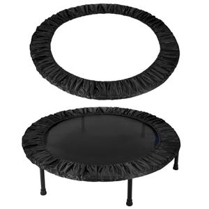 YELARXI Trampolines Spring Cover, Round Small Trampolines Replacement Cover, 6 Holes Safety Pad Replacement - Fitting for (Men/Women/Indoor/Home/Fitness) 40 Inch & Oxford Cloth & Black