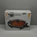 Toastmaster 12" Nonstick Electric Skillet - Deep Skillet Appliance with Glass Lid - Multipurpose Kitchen Cookware for Breakfast & More