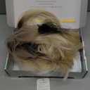 KETHBE Messy Bun Hair Piece,Synthetic Tousled updo Short Ponytail Faux Hair Scrunchie with Elastic Rubber Band Fake Hair Bun for Women (Pale Golden Blonde Mix Blonde)