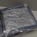 Rae Dunn Tea Bag Organizer - Tea Box Divided Storage Container Box with Hinge Lid for Kitchen Cabinet, Countertop, Pantry, Hold Coffee Pods, Seasoning Packets, Condiments, Blue