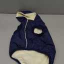 Fleece Lining Extra Warm Dog Hoodie in Winter for Large Dogs Jacket Pet Coats with Hooded, Blue, Size: XL