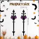 Vercraft 10 Pack Halloween Fence Yard Outdoor Decorations, Bat