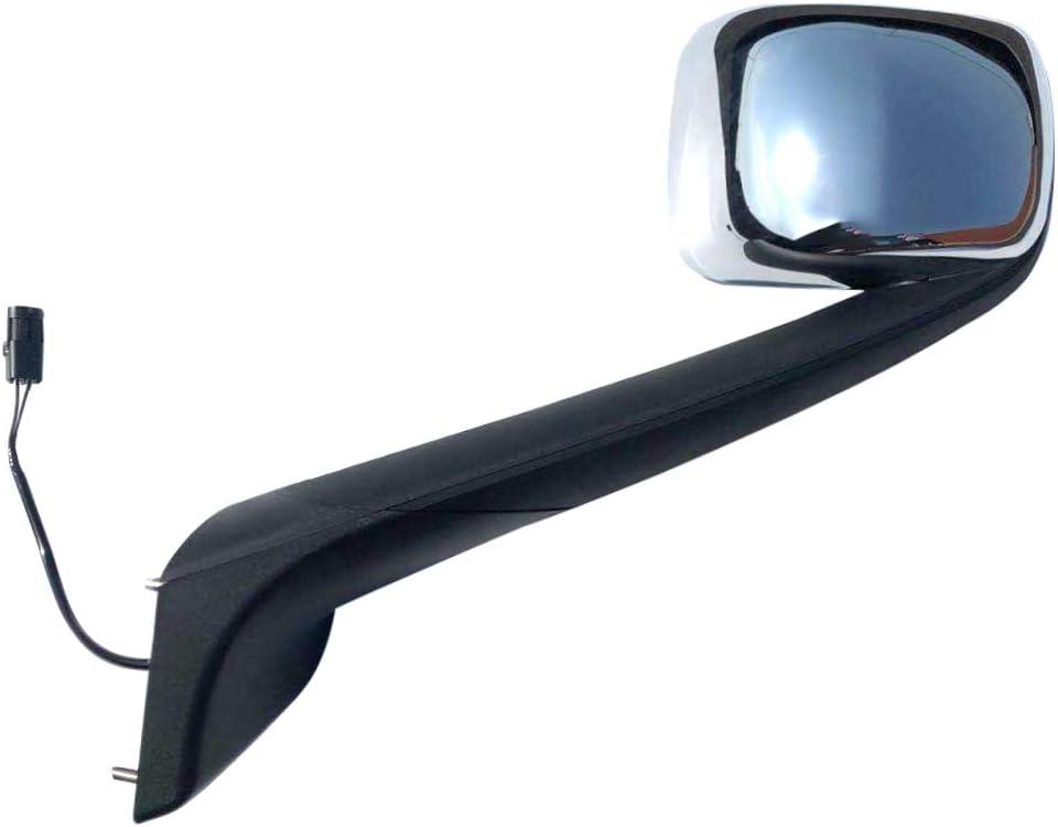 Replacement Chrome Hood Mirror Driver Left Side Fit Freightliner Cascadia 2018-onward