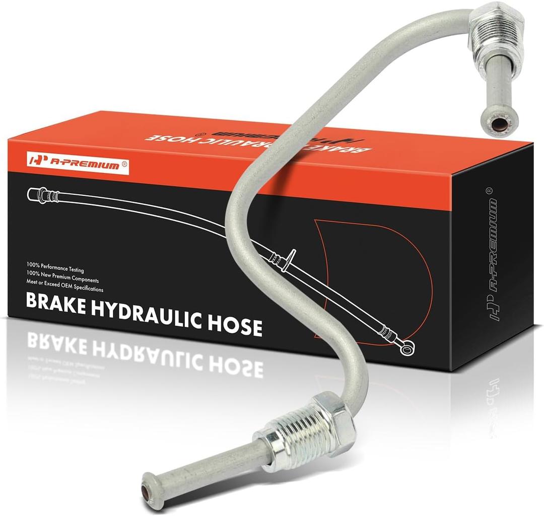 A-Premium Rear Driver Brake Hydraulic Hose Compatible with Volkswagen and Audi Models - Jetta 2005-2018, Golf 2010-2014, Golf R 2012-2013, Beetle 2012-2019, A3, A3 Quattro, Eos, GTI, TT, R32, Rabbit