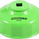OEMTOOLS 74mm 14 Flute Oil Filter Wrench, Green, Blend