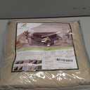 U-NICE HOME Loveseat Sofa Cover Reversible Couch Cover for Dogs with Elastic Straps Water Resistant Furniture Protector for Pets Couch Cover for 2 Cushion Couch (Loveseat, Beige/Beige)