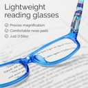 Gaoye 1.25 Reading Glasses for Women, 5 pack Fashion Readers for Women Spring Hinge Eye Glasses, Blue Light Reading Glasses