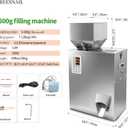 5-500g (0.011-1.1lbs) Powder Filling Machine, Automatic Intelligent Particle Weighing & Dispensing Filler for Tea, Coffee, Flour, Spices, Granules, 10-12 Packs/Min, 110V