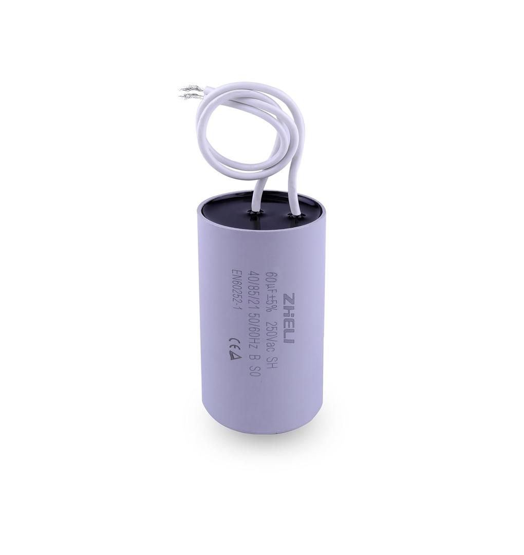 CBB60 60uf 5% Motor Run Capacitor MFD 110/125/250VAC 50/60hz Cylindrical 92mm*49mm(60uf)