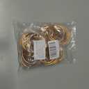 Curtain Ring with Clips,Iron Drapery Clips Hooks,TTZEZE Rustproof Curtain Clip Rings Hooks,30PCS Curtain Hooks for Curtain Rod Dia.45mm/1.77'' THK 4mm/0.16'', Rose Gold