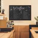 Comix Magnetic Chalkboard, 24 x 36 Inches Wooden-Framed Blackboard, Hanging Chalk Board for School Office Home and Restaurant Menu