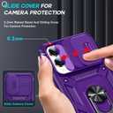 LeYi for Samsung S25-Edge Case: Galaxy S25 Edge Phone Case with [Tempered Glass Screen Protector] X2, Camera Cover & Full Body Protection Cell Android Basic for Samsung Galaxy S25 Edge Case, Purple