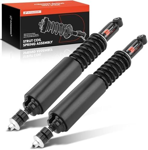 A-Premium Rear Load Adjusting Shock Absorber Compatible with Ford E-350 Econoline Club Wagon, E-350 E-450 Super Duty & East to West & Gulf Stream BT Cruiser & Jayco & Nexus & Winnebago, w/Coil Spring