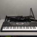 AQNIEGEP 61-Key Electric Keyboard Piano with Lighted Keys & Teaching Modes, Premium Bundle: Stand, Bench, Mic,Headphones, Music Stand, Stickers, 70 Demos 200 Tones/Rhythms, Beginners/Adults/Kids