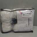 PleatedDrapes 102 Inch Long Curtains for Living Room, Light Filtering Privacy Pinch Pleated Curtain Back Tab for Track System Semi Sheer Drapes Cream Ivory Faux Linen Textured 40" W x 102" L 2 Panels,Birch