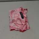 For G and PL Women Tie Front Bell Sleeve Rave Crop Tops Floral Print Hippie Mesh Sheer Shirt. XL