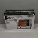 JASUN Radiant Heater Electric Space Heater Fast Heating with Adjustable Thermostat, Portable Indoor Heater with Handle Quiet1250W/1500W for Office Home Garage Bedroom ETL Approved White