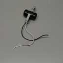 Leviton 2-Light Lampholder, 018-04015-D4F, Black