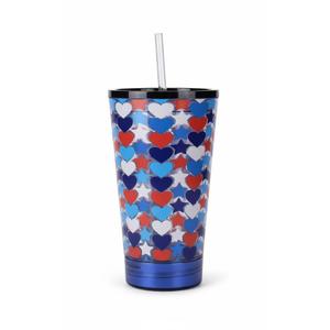 Luum Glo&Go Led 18oz Tumbler Hearts and Stars (Pack of 2)