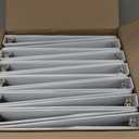Avery Durable View 3 Ring Binders, 0.5" Slant Rings, 135-Sheet Capacity, 0.7 Inch Wide Spine, Great for Home, School Supplies, Office, or Organization Needs, White Binders (12-Pack of 17002)