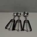 Cookie Scoop Set, 3Pcs Ice Cream Scoop, Cookie Scoops for Baking Set of 3, 18/8 Stainless Steel Cookie Scooper for Baking, Ice Cream Scooper with Trigger Release, Cookie Dough Scoop with Non-slip Grip