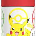 THERMOS FUNTAINER Water Bottle with Straw - 12 Ounce - Kids Stainless Steel Vacuum Insulated Water Bottle with Lid, Pokémon