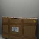 Rolling TV Stand with Power Outlet for 32-75 Inch TVs, Swivel Mobile TV Cart on Wheels, Height Adjustable Tilting Outdoor TV Stand up to 110lbs for Indoor/Outdoor Use, Max VESA 600x400mm (White)