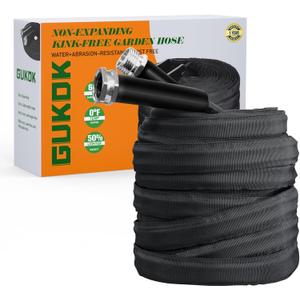 Garden Hose, Lightweight, Ultra Flexible, Durable, Kink-Free Garden Hose, RV, Marine and Camper Hose (50 FT)