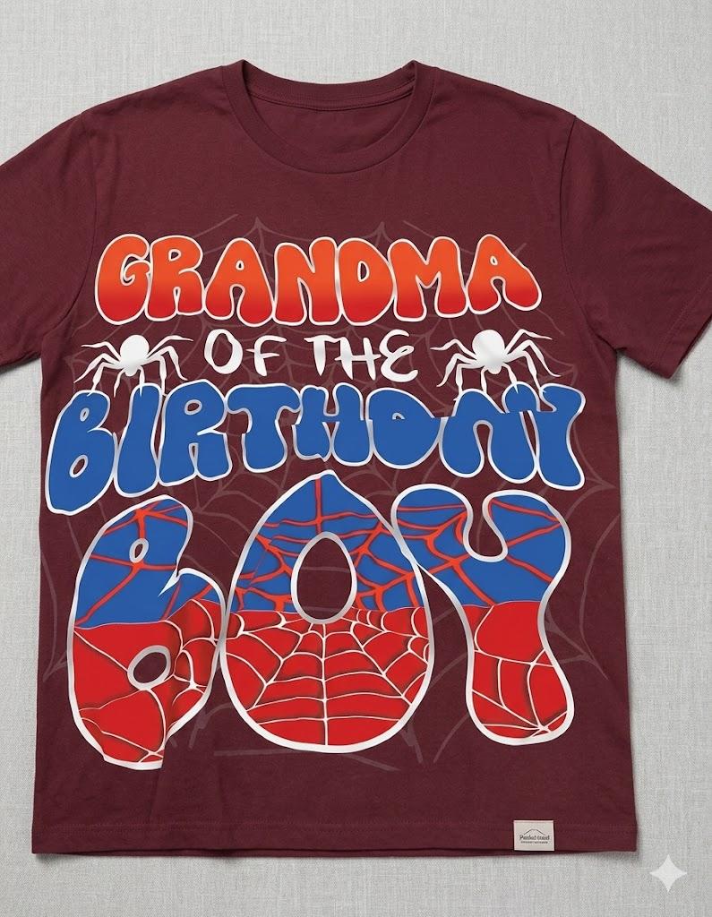 GRANDMA OF THE BIRTHDAY BOY 2XL