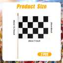 3 x 2pcs 8x11 Inch Checkered Flags, Black and White Checkered Racing Stick Flag with Spear Top Reusable Flag for Kids Birthday Theme Party Sport Events Decorations Supplies